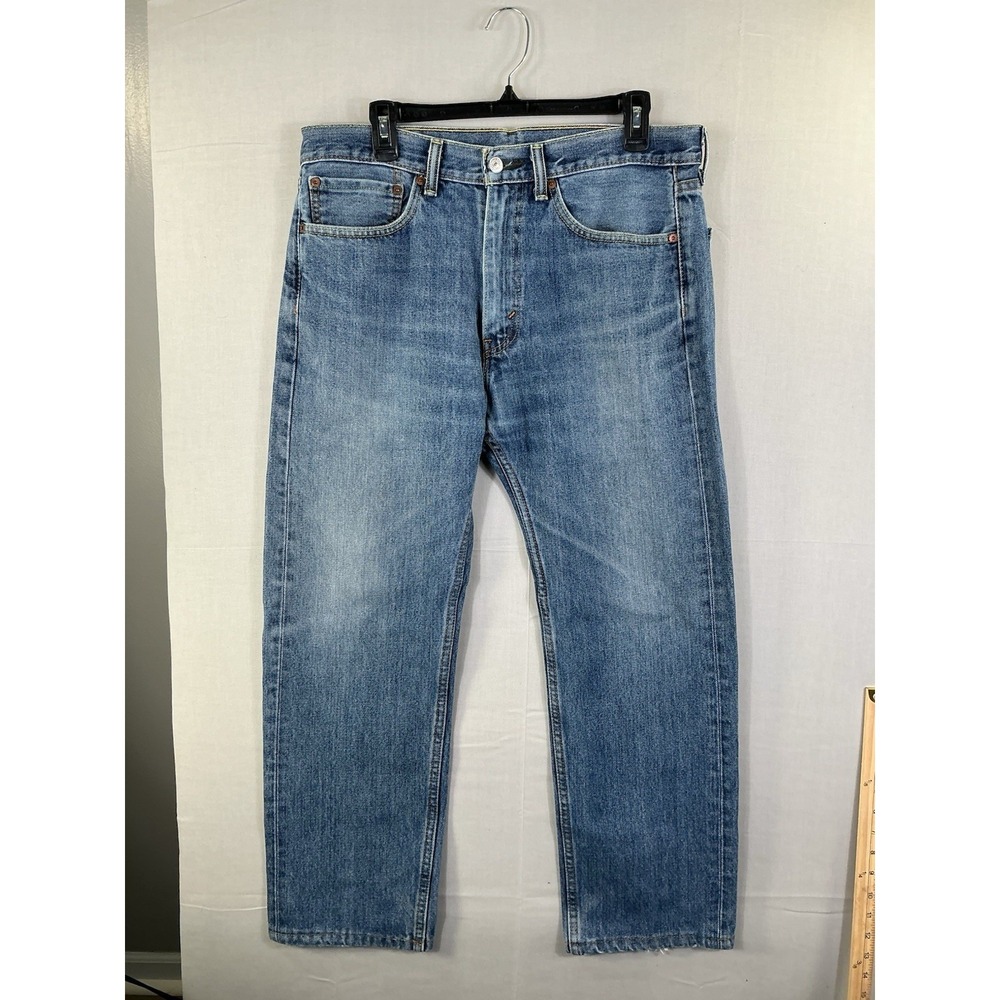 Levi's 505 Men's Straight Leg Jeans Blue Denim‎ Size 34x29 Classic Fit